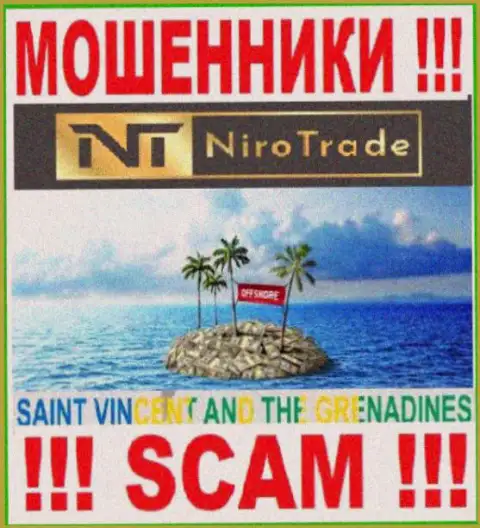 Niro Trade осели на территории St. Vincent and the Grenadines и безнаказанно сливают деньги