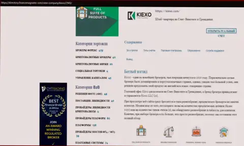 Публикация про Forex брокера KIEXO предоставлена на веб-ресурсе Directory FinanceMagnates Com