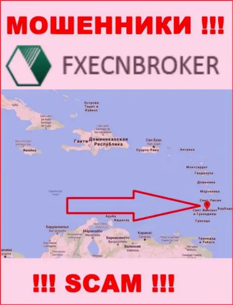 ФИксЕСНБрокер - это ШУЛЕРА, которые официально зарегистрированы на территории - Saint Vincent and the Grenadines