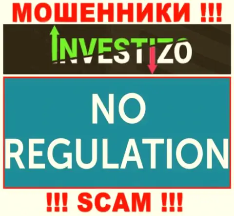 У организации Investizo не имеется регулятора - internet мошенники беспроблемно дурачат доверчивых людей
