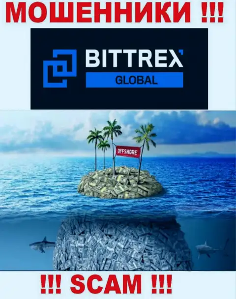 Bermuda Islands - вот здесь, в офшорной зоне, базируются кидалы Bittrex Com