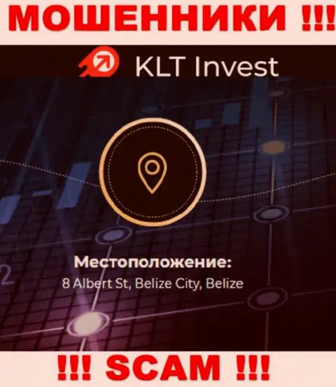 Нереально забрать назад финансовые активы у компании KLTInvest Com - они сидят в оффшоре по адресу 8 Albert St, Belize City, Belize