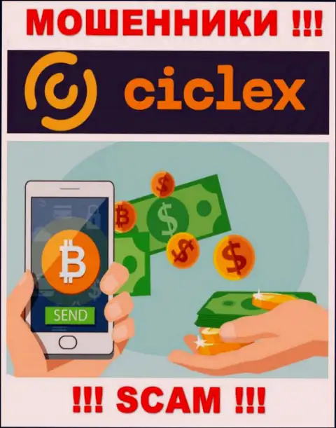 Ciclex не вызывает доверия, Криптовалютный обменник - это то, чем заняты указанные мошенники