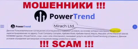 Юридическим лицом, владеющим махинаторами Mirach Ltd, является Mirach Ltd