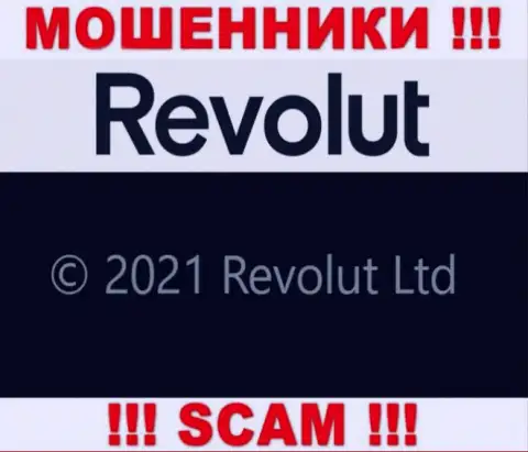 Юр лицо Revolut - это Revolut Limited, такую информацию оставили разводилы у себя на web-портале