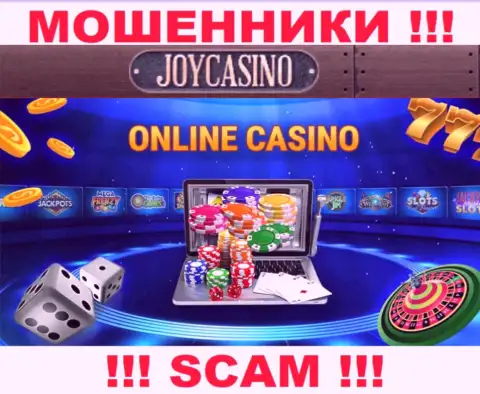 Направление деятельности JoyCasino Com: Internet-казино - хороший доход для шулеров