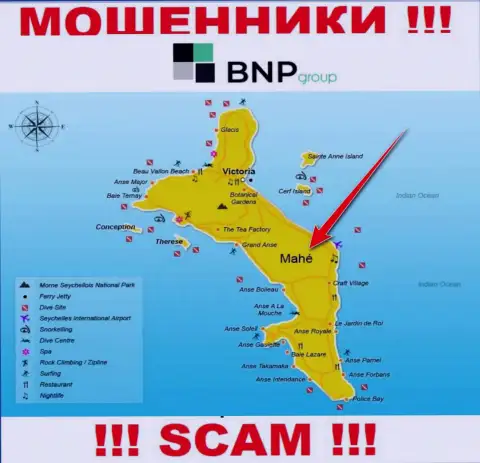 BNPGroup пустили свои корни на территории - Mahe, Seychelles, остерегайтесь совместного сотрудничества с ними