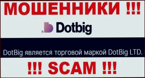 DotBig LTD - юридическое лицо интернет-мошенников организация DotBig LTD