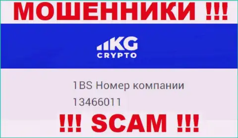 Регистрационный номер компании CryptoKG, Inc, в которую кровно нажитые советуем не вкладывать: 13466011