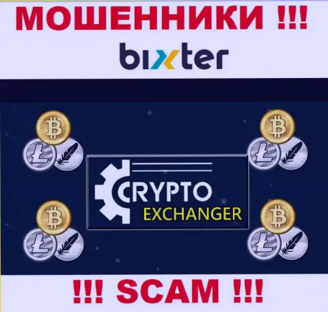 Bixter Org - это настоящие мошенники, направление деятельности которых - Криптообменник