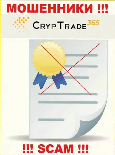 С CrypTrade365 слишком опасно работать, они не имея лицензии, цинично отжимают вложенные деньги у клиентов