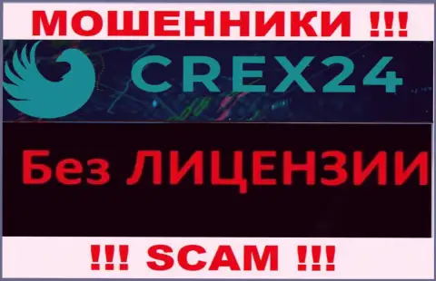 У мошенников Crex24 на веб-сервисе не показан номер лицензии конторы !!! Будьте осторожны