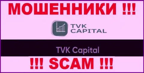 TVK Capital - это юр лицо internet-шулеров TVKCapital Com