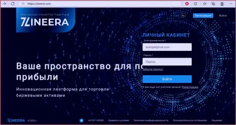 Официальный веб-ресурс организации Zineera
