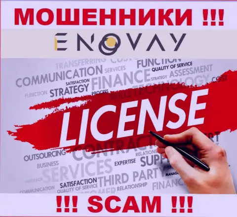 У конторы ЭноВей Ком не имеется разрешения на ведение деятельности в виде лицензии на осуществление деятельности - это МОШЕННИКИ