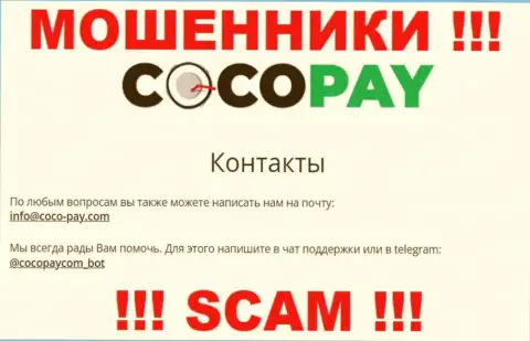 Контактировать с КокоПэйнельзя - не пишите на их адрес электронного ящика !!!